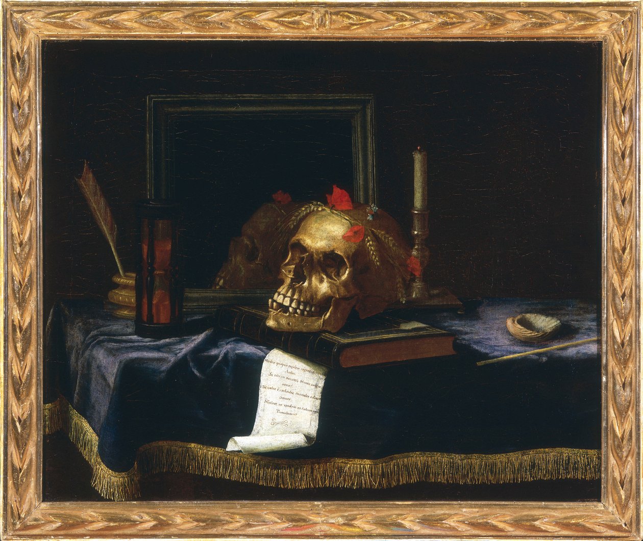 Martwa natura z Memento Mori autorstwa Unknown
