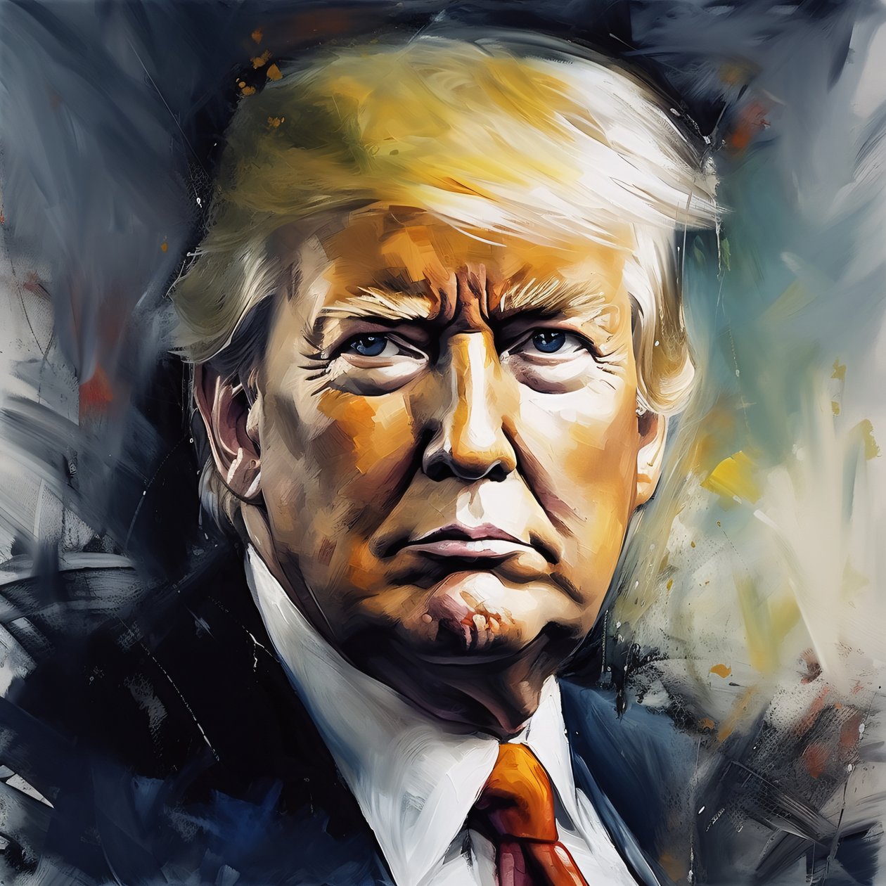 Obraz Donalda Trumpa, duże wydruki plakatów, dekoracje ścienne do domu autorstwa F. Abderrahim