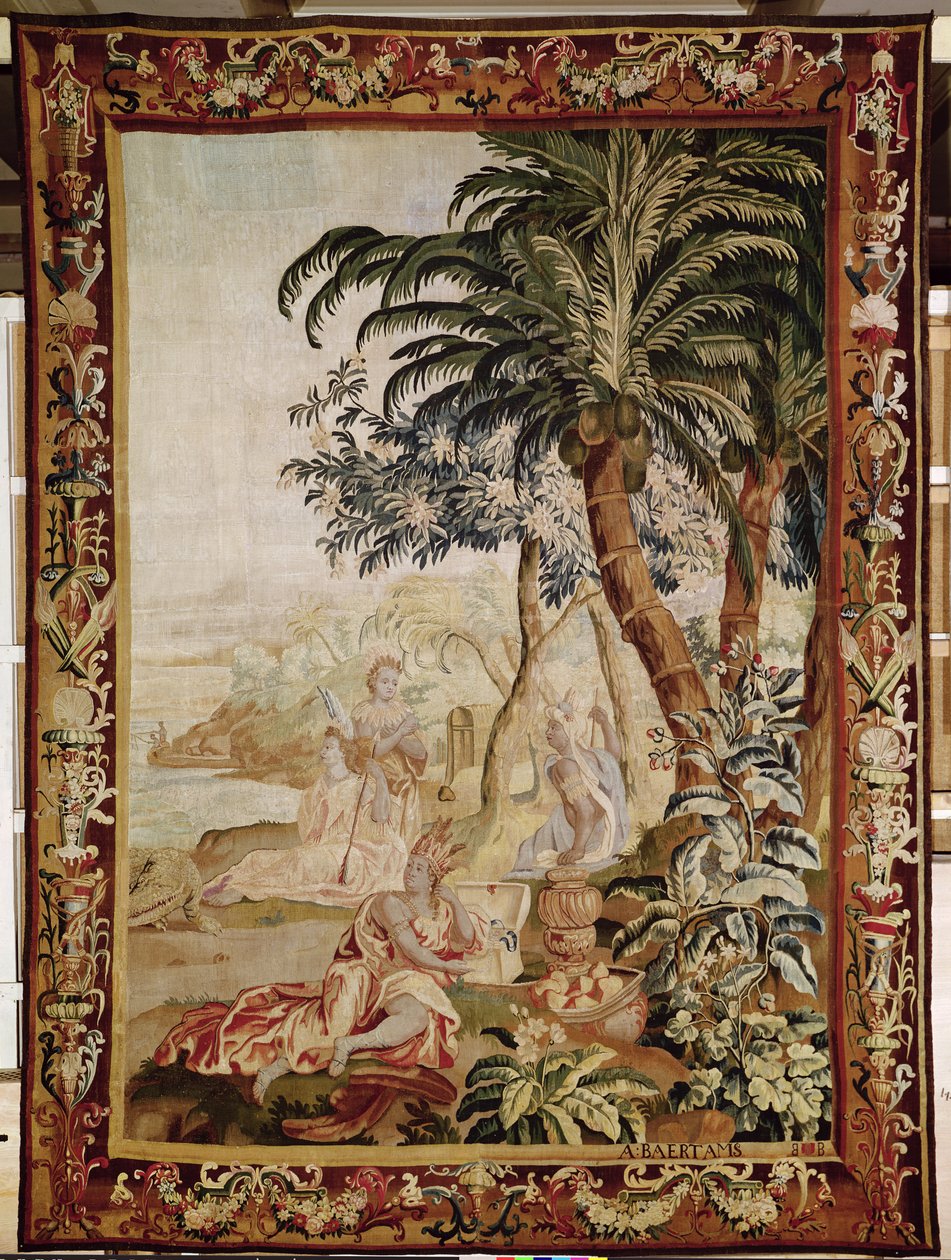 Ameryka, z gobelinu czterech stron świata, Amsterdam (gobelin) autorstwa A. Baertams