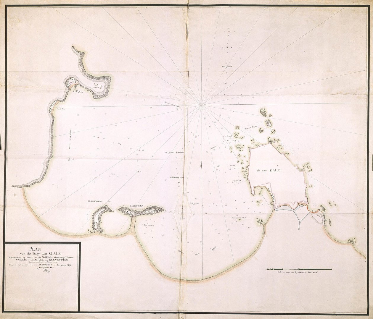 Mapa Zatoki Gale autorstwa A.A. Buijskes
