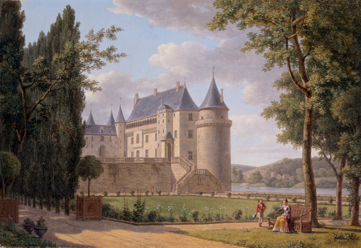 Widok Na Château De La Guerche autorstwa A.L.R.M. Duperraux