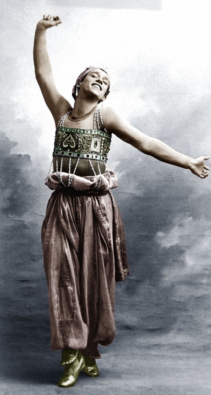 Vaslav Nijinsky w kostiumie do Szeherezady autorstwa A. Bert
