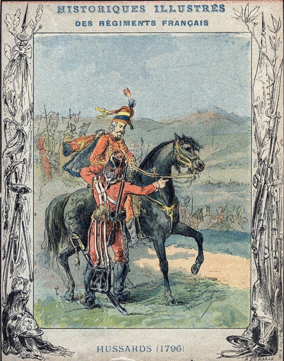 Husaria Angielska autorstwa A. Demarle