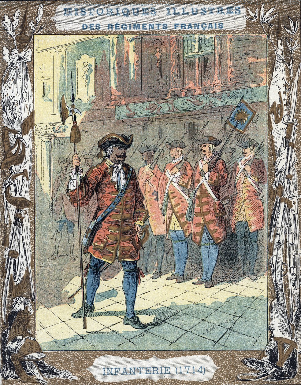 francuska piechota autorstwa A. Demarle