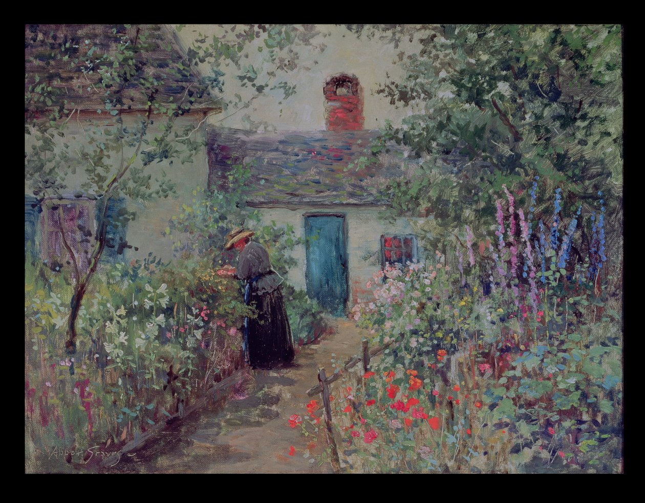 Ogród Kwiatowy, ok. 1900 autorstwa Abbott Fuller Graves