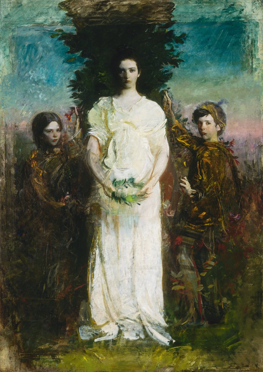 Moje dzieci (Mary, Gerald i Gladys Thayer) autorstwa Abbott Handerson Thayer