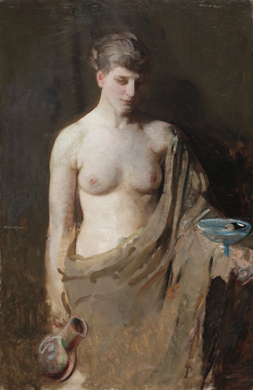 Hebe, ok. 1890. autorstwa Abbott Handerson Thayer