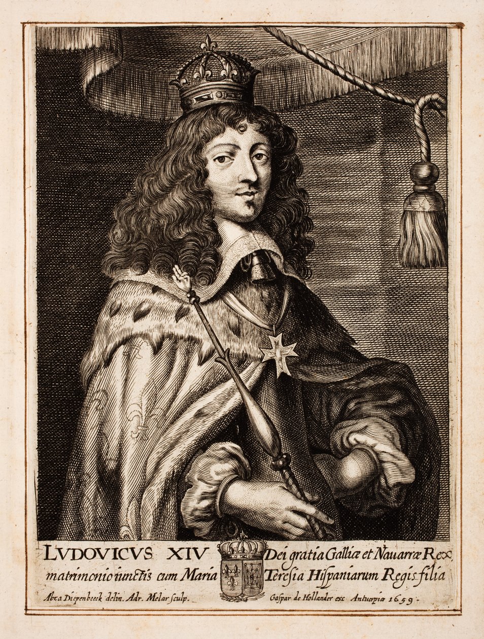 Ludwik XIV Francji autorstwa Abraham van Diepenbeeck