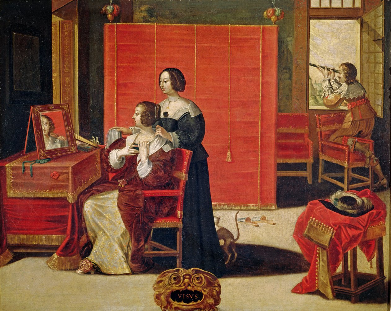 Pięć zmysłów - wzrok autorstwa Abraham Bosse