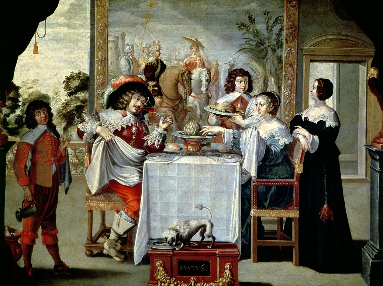 Pięć zmysłów - Smak autorstwa Abraham Bosse