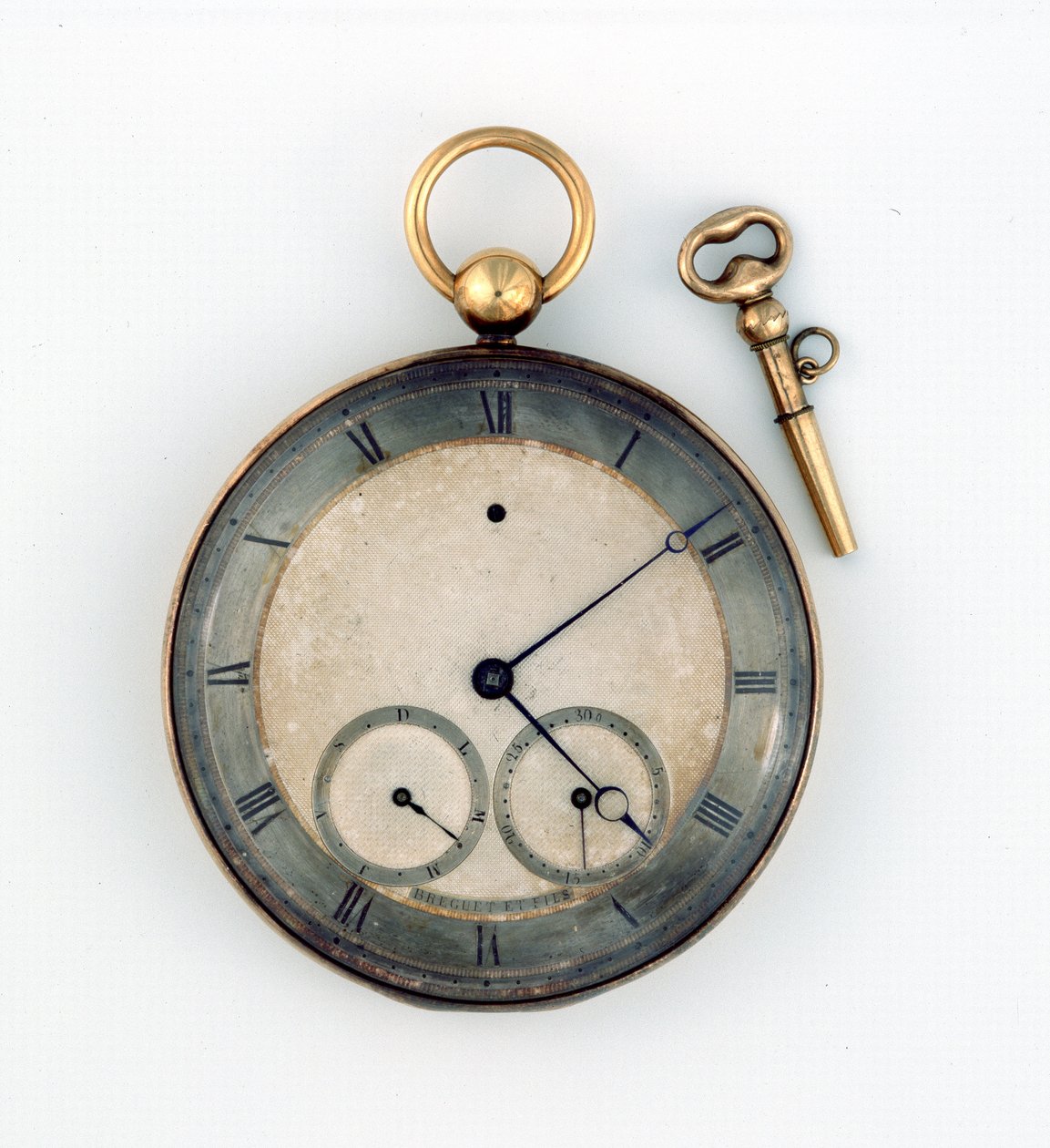 Złoty zegarek z kluczem Napoleona, ok. 1815 (złoty i inny metal) autorstwa Abraham Louis Breguet