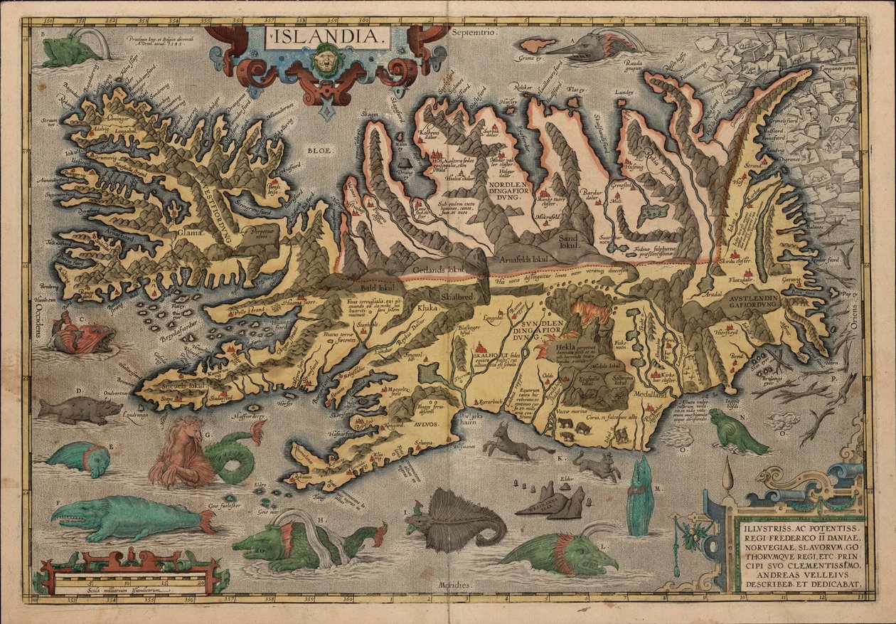A. Velleius. Islandia autorstwa Abraham Ortelius