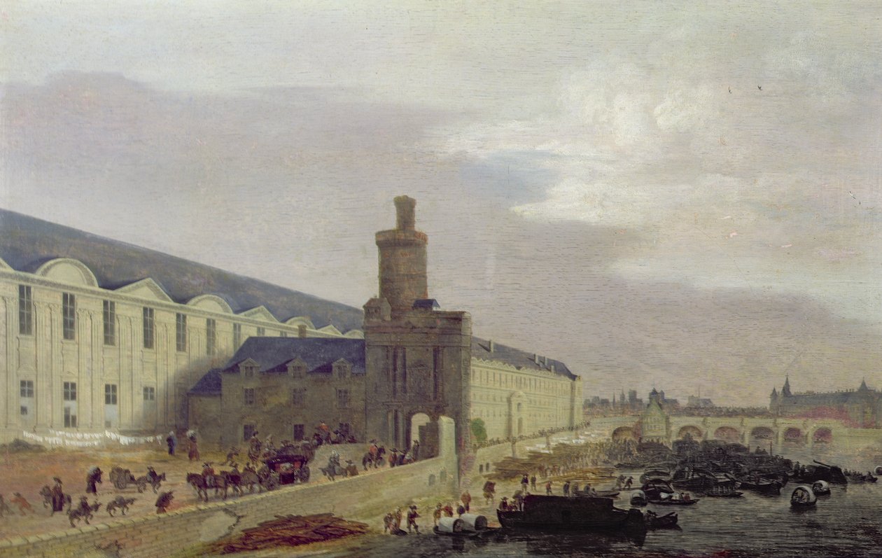 Galerie du Louvre i Porte Neuve, ok. 1640 r. autorstwa Abraham de Verwer