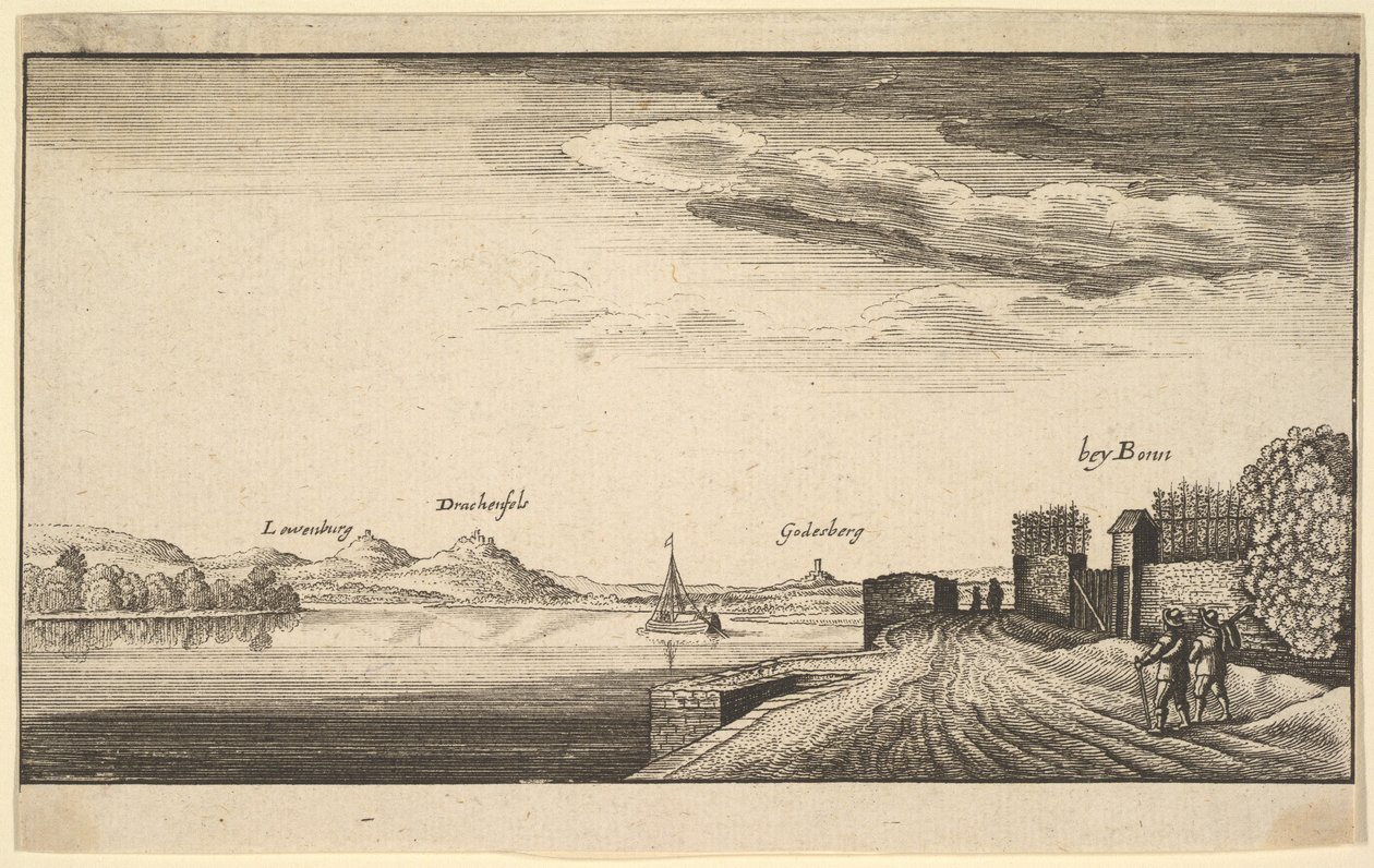 Ren koło Bonn, kopia, 1625-77. autorstwa Abraham Aubri