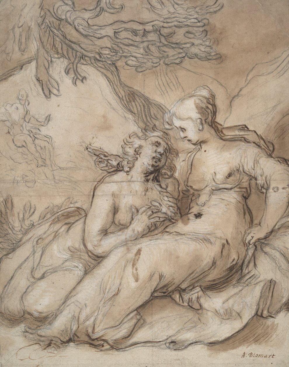 Ceres i Prozerpina (?) autorstwa Abraham Bloemaert