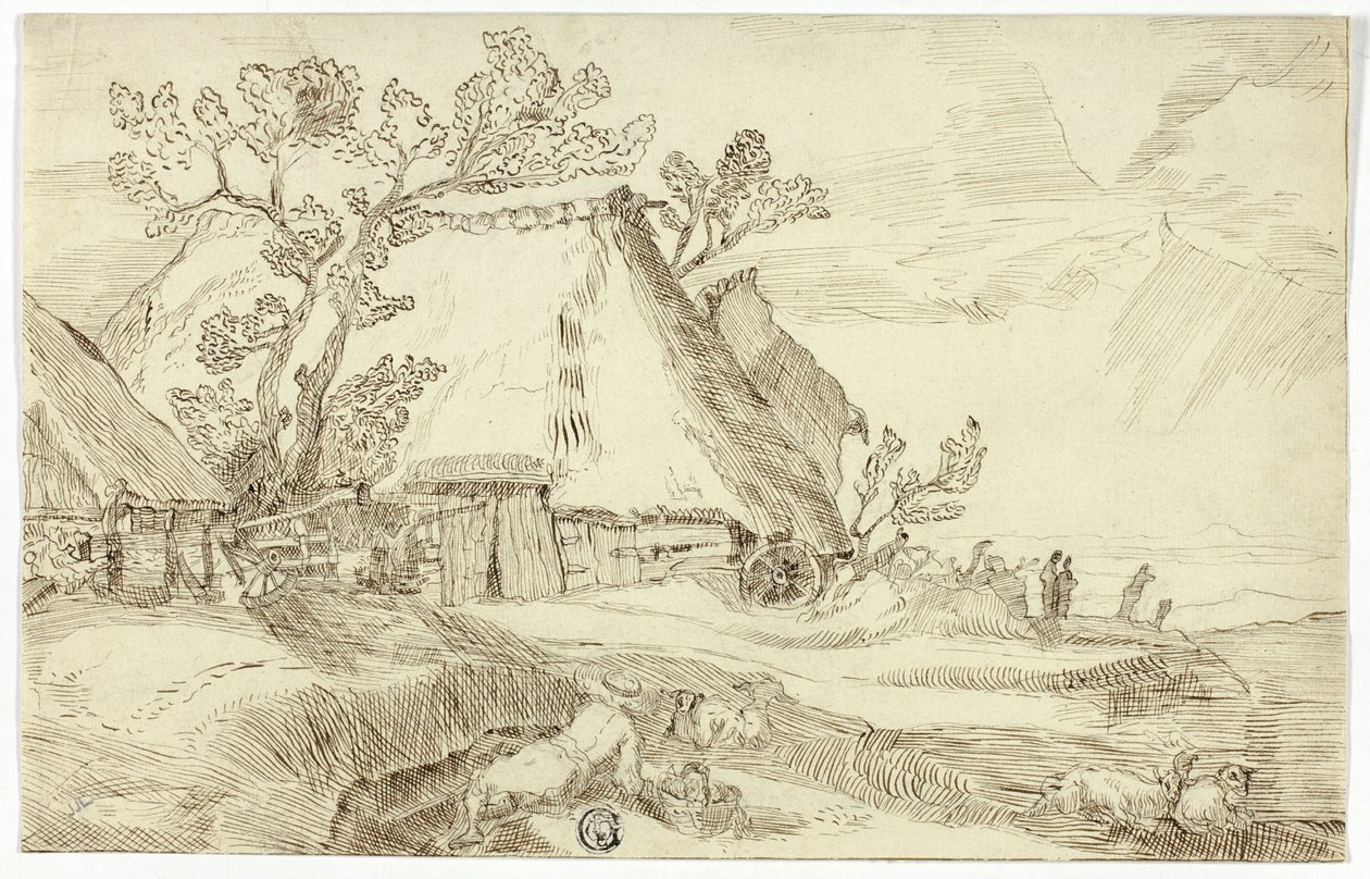 Farma pod strzechą autorstwa Abraham Bloemaert