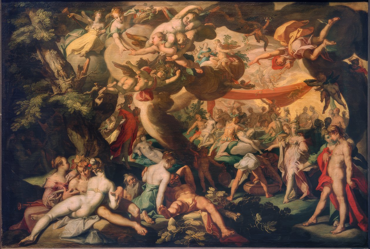 Ślub Peleusa i Tetydy autorstwa Abraham Bloemaert