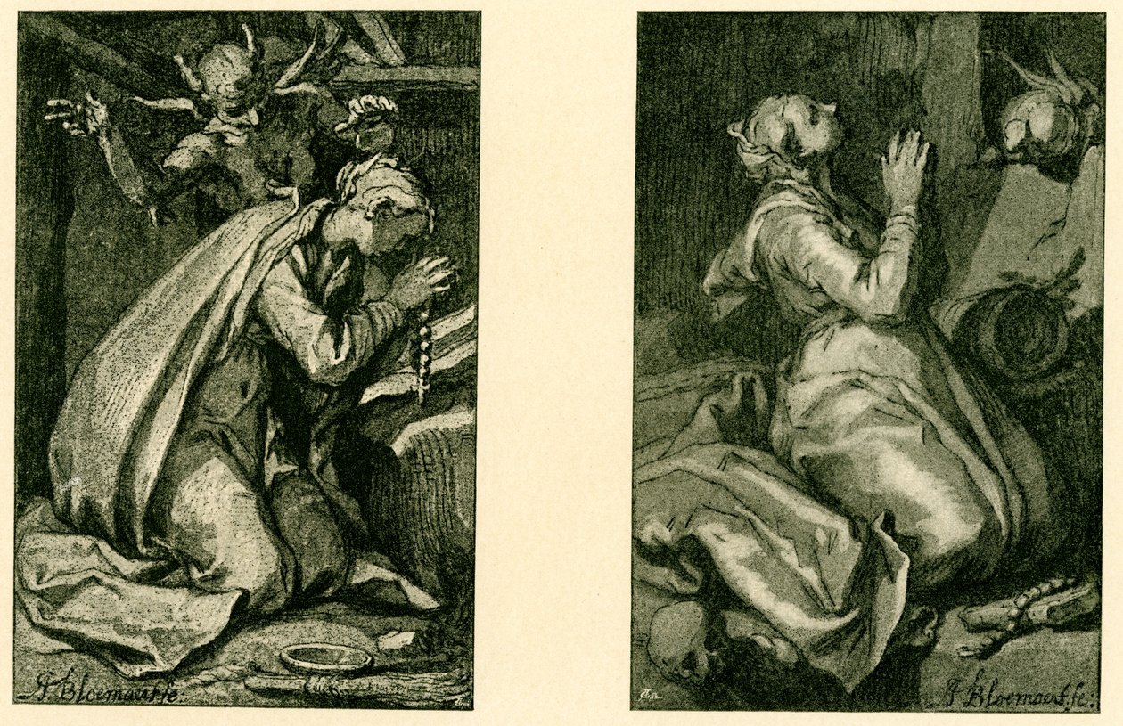 Święci pokutnicy autorstwa Abraham Bloemaert