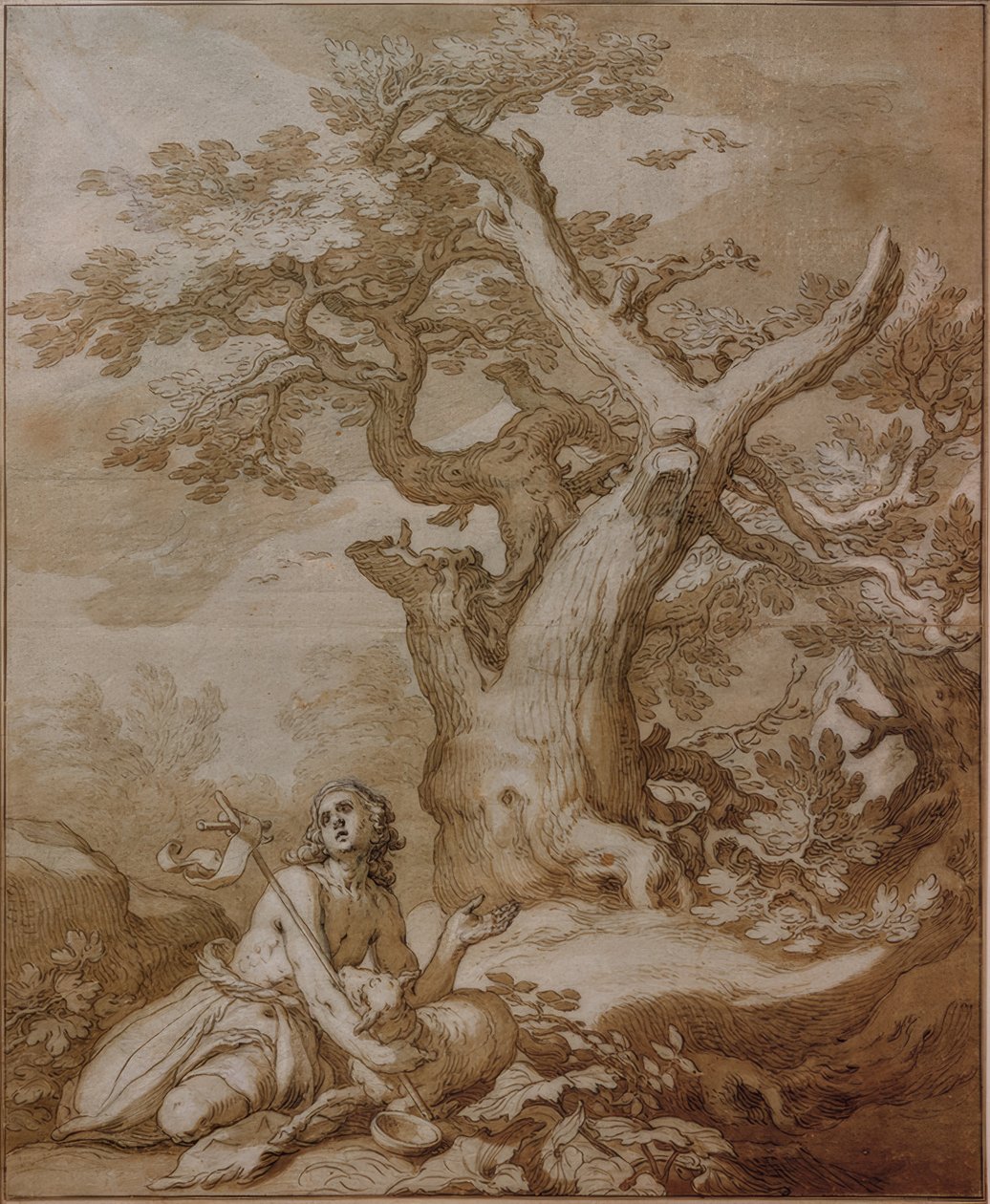 Jan Chrzciciel na wolności autorstwa Abraham Bloemaert