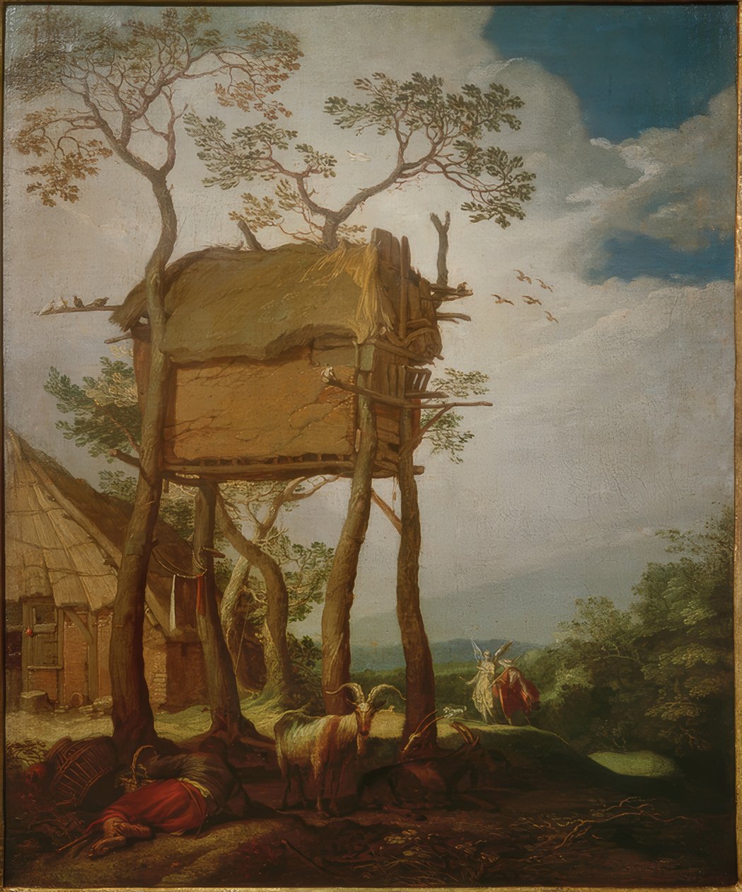Krajobraz z Tobiaszem i Aniołem autorstwa Abraham Bloemaert