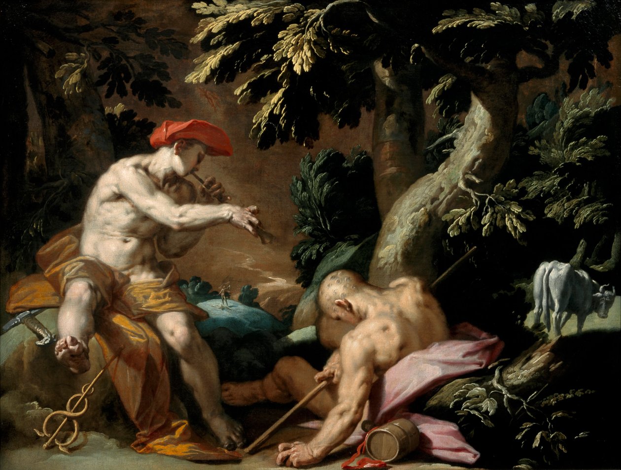 Merkury, Argus i Io autorstwa Abraham Bloemaert