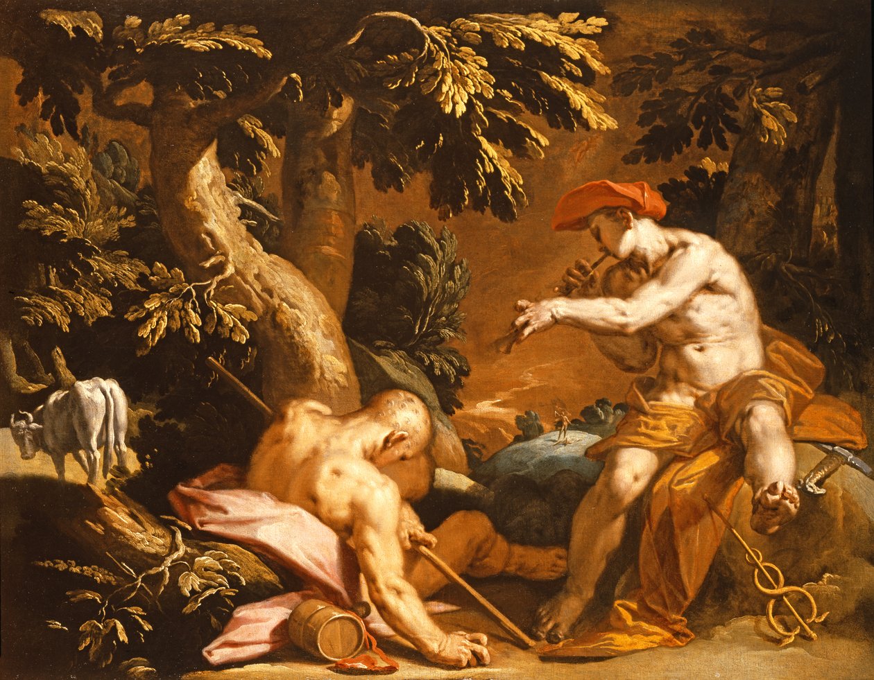 Merkury i Argus autorstwa Abraham Bloemaert
