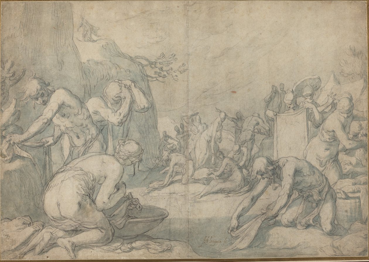 Rytualne mycie Izraelitów autorstwa Abraham Bloemaert