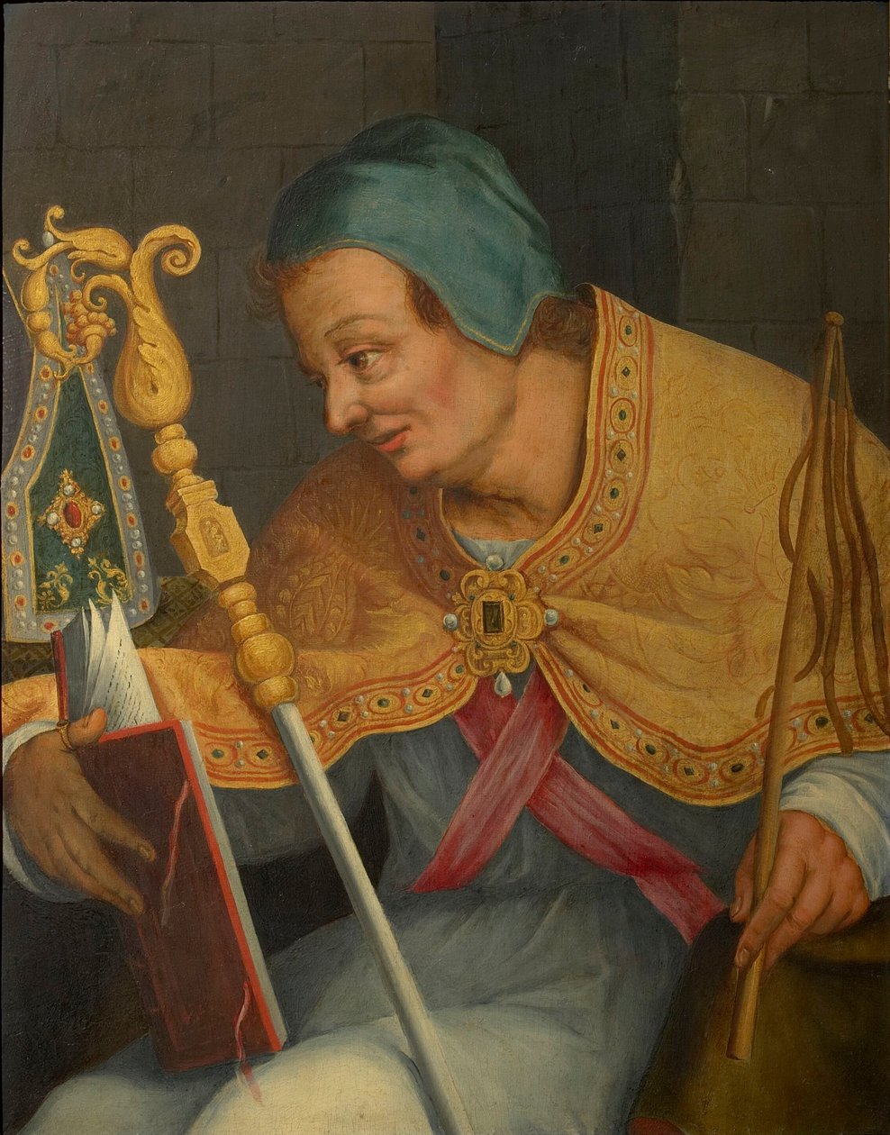 Św. Ambroży, Arcybiskup Mediolanu. autorstwa Abraham Bloemaert