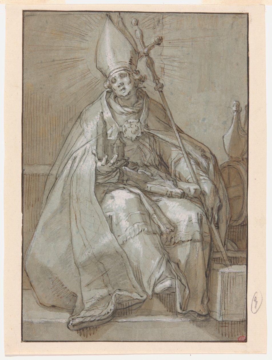 Święty Willibrord autorstwa Abraham Bloemaert