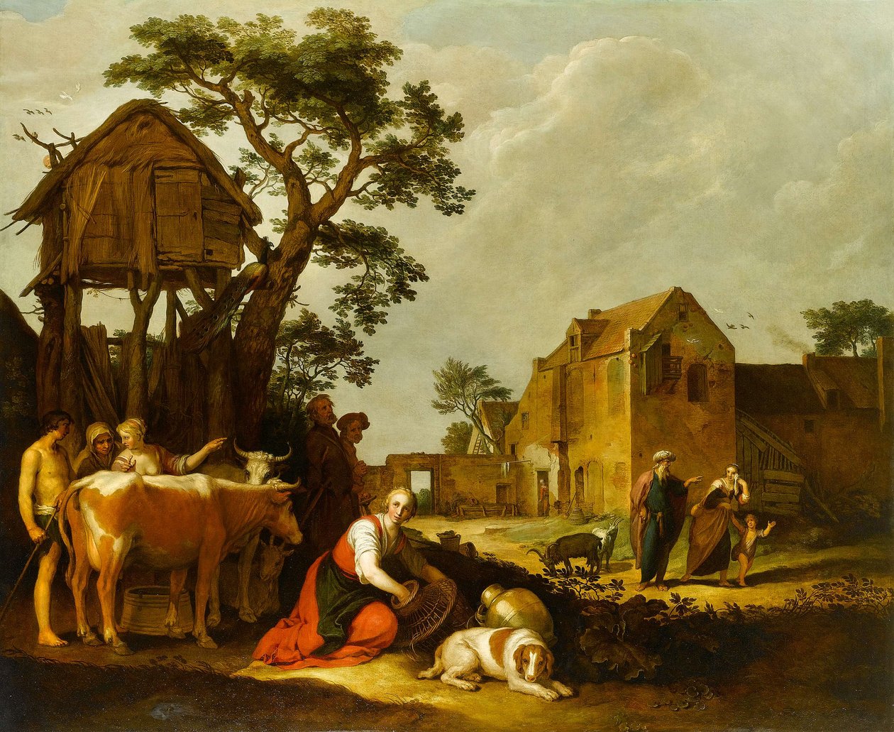 Wypędzenie Hagar i Izmaela autorstwa Abraham Bloemaert