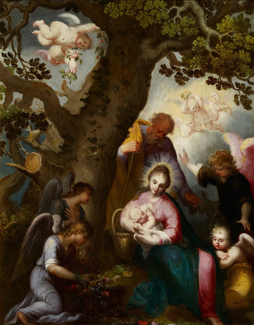 Ucieczka do Egiptu autorstwa Abraham Bloemaert
