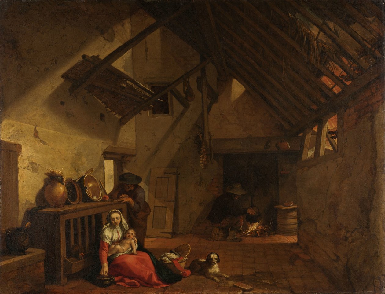 Reszta w ucieczce do Egiptu autorstwa Abraham Bloemaert