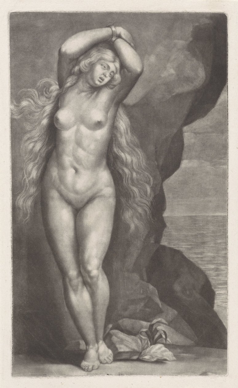 Andromeda przykuta do skały autorstwa Abraham Bloteling