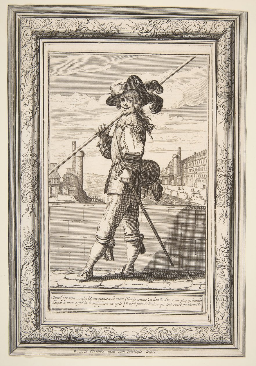 Pikinierz, 1632. autorstwa Abraham Bosse