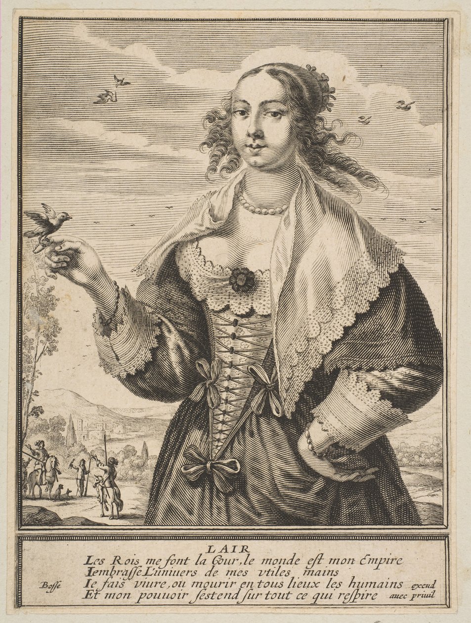 Powietrze, 1630. autorstwa Abraham Bosse