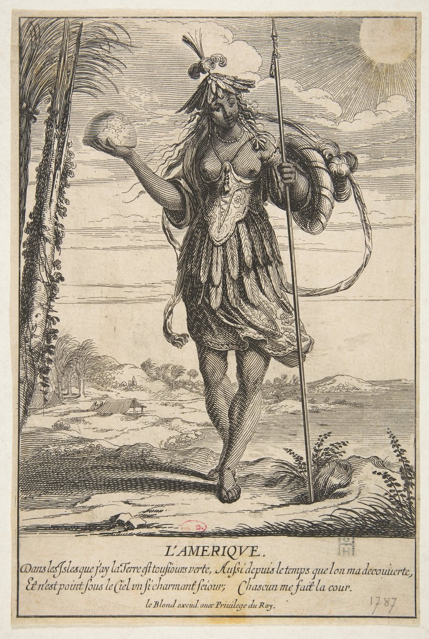 Ameryka LAmerique. autorstwa Abraham Bosse