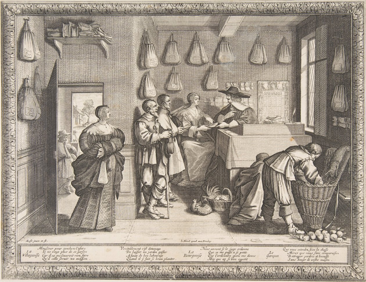 Biuro Pracy, ca. 1633. autorstwa Abraham Bosse