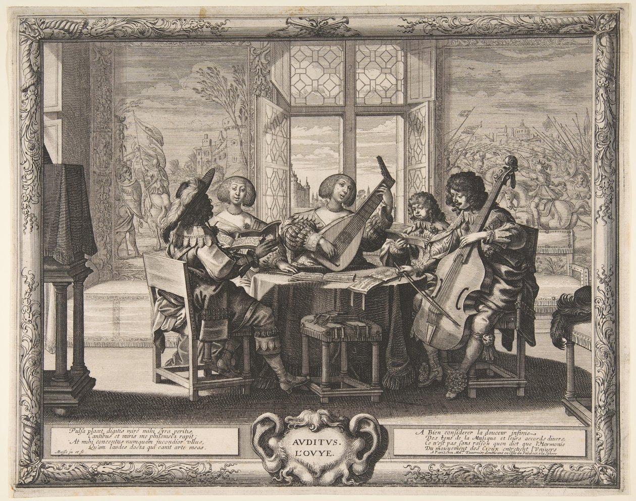 Przesłuchanie, ca. 1638. autorstwa Abraham Bosse