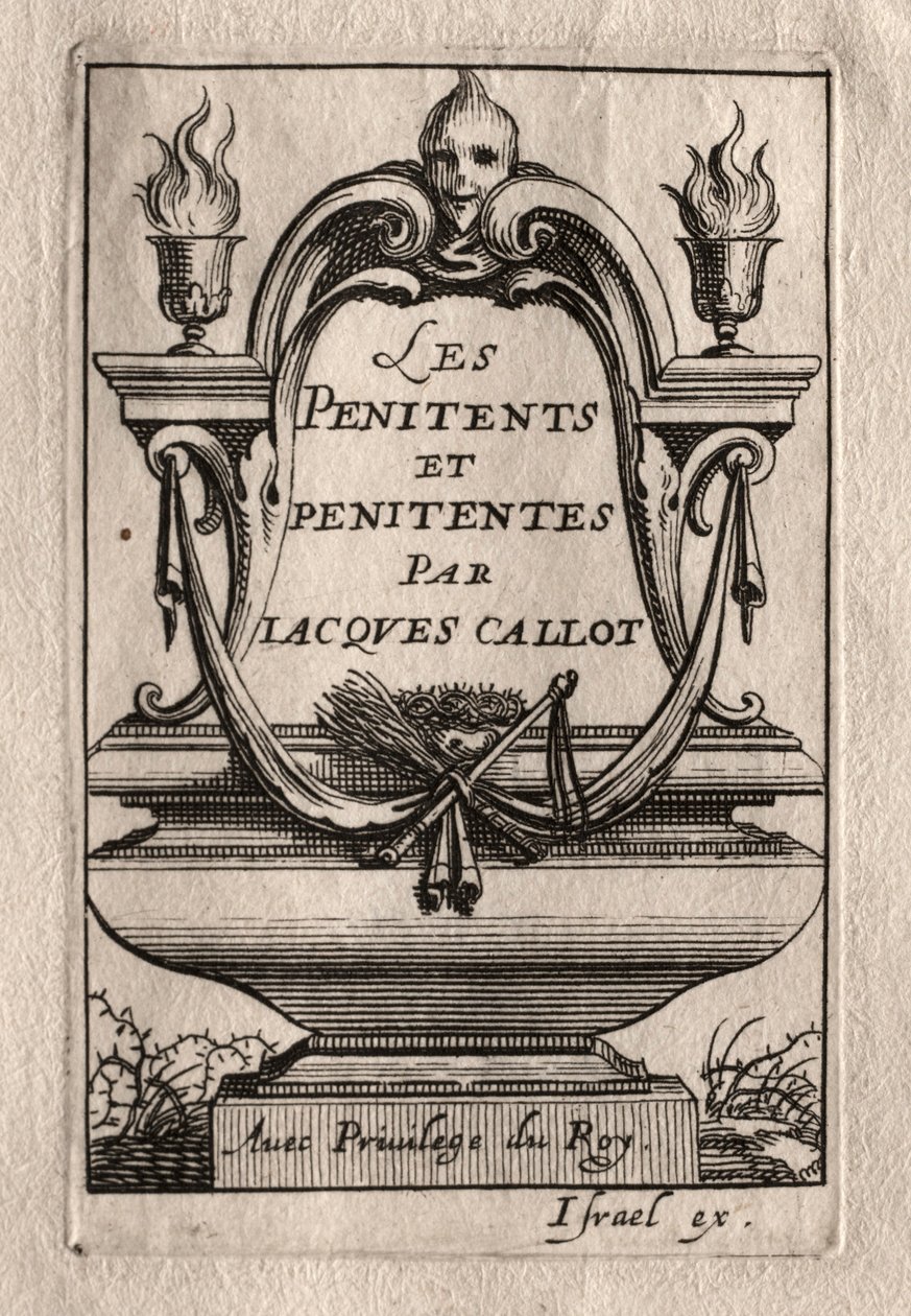 Pokutnicy: Frontyspis. autorstwa Abraham Bosse