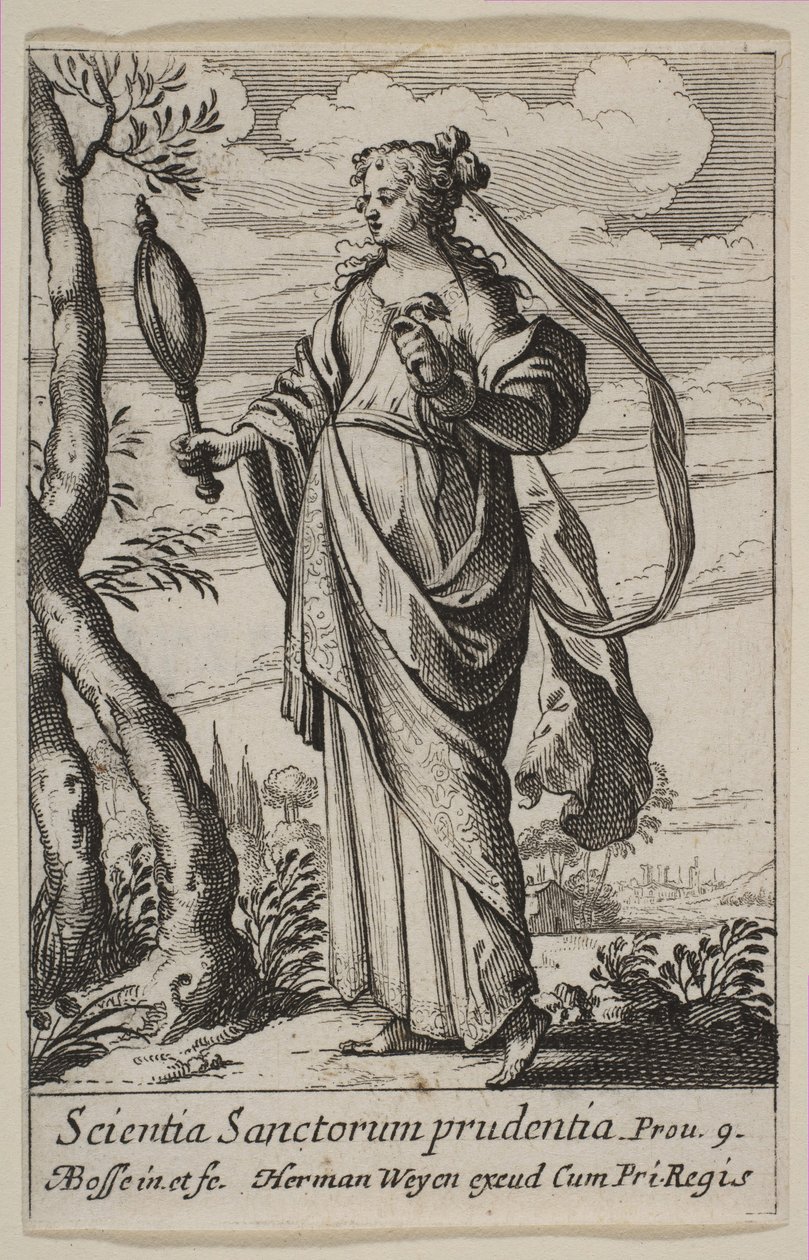 Roztropność, 1636. autorstwa Abraham Bosse