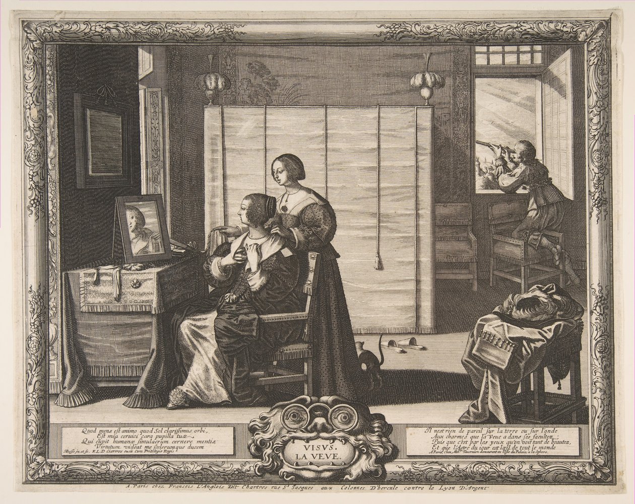 Wzrok, 1635-38. autorstwa Abraham Bosse