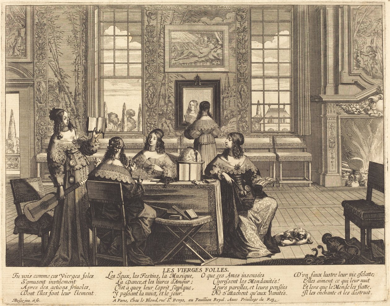Głupie panny marnują czas autorstwa Abraham Bosse
