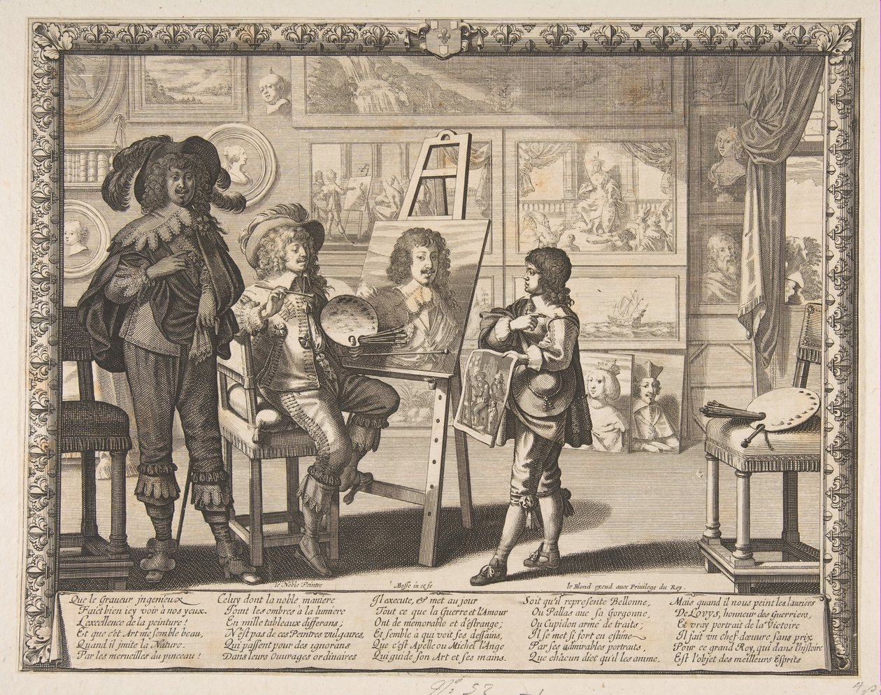 Malarz, ca. 1642. autorstwa Abraham Bosse