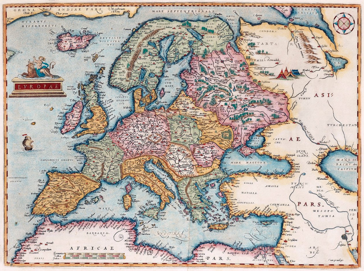 Europejski Od: Teatr Świata, 1579 autorstwa Abraham Ortelius