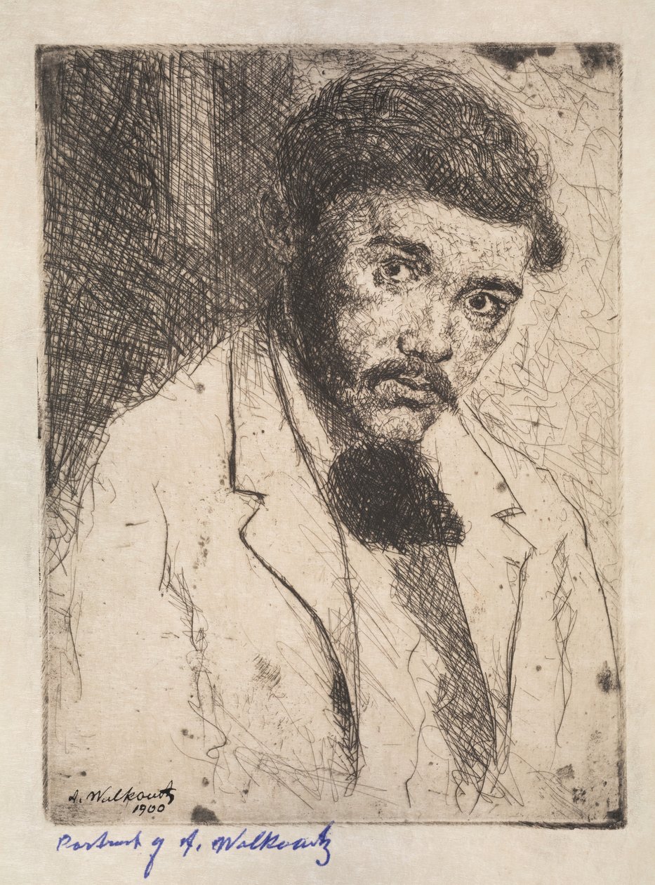 Autoportret, 1900. autorstwa Abraham Walkowitz