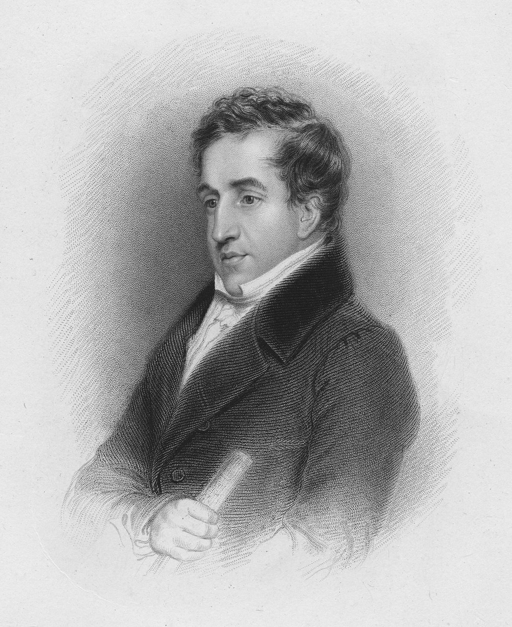 John Cam Hobhouse, ok. 1821 autorstwa Abraham Wivell