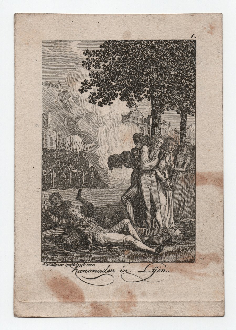 Kanonady w Lyonie autorstwa Abraham Wolfgang Küffner