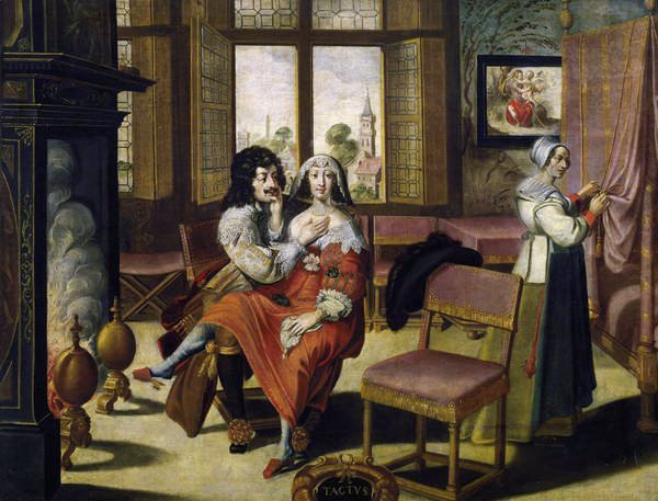 Pięć zmysłów - dotyk autorstwa Abraham Bosse