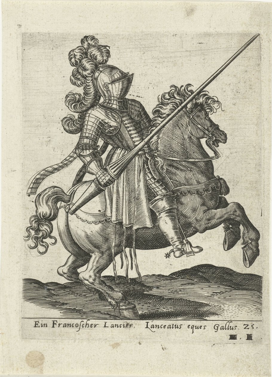 francuski lansjer autorstwa Abraham de Bruyn (attributed to)