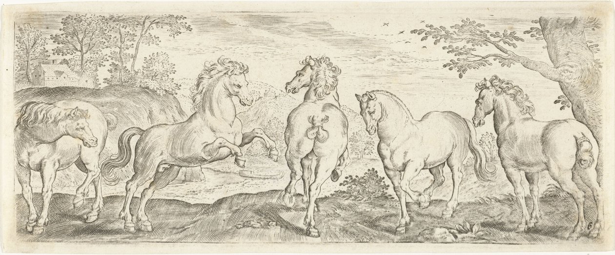 Konie Zwierzęta (tytuł serii) autorstwa Abraham de Bruyn (possibly)
